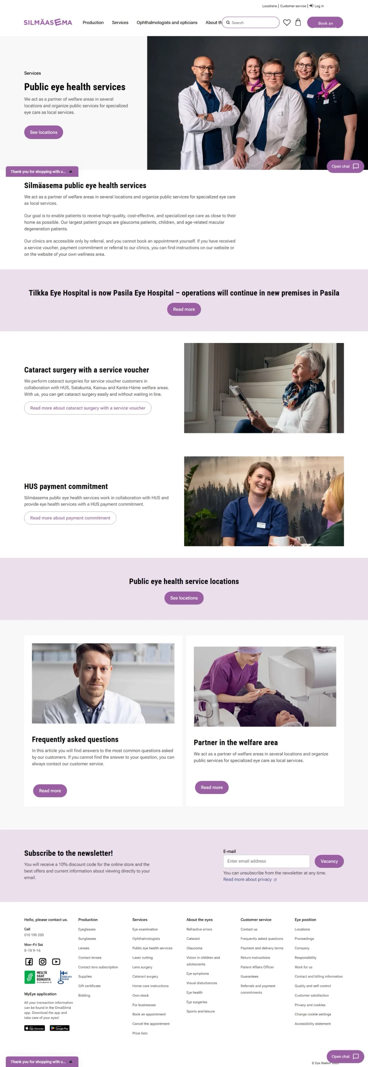 VisionPoint Eye Hospital Website