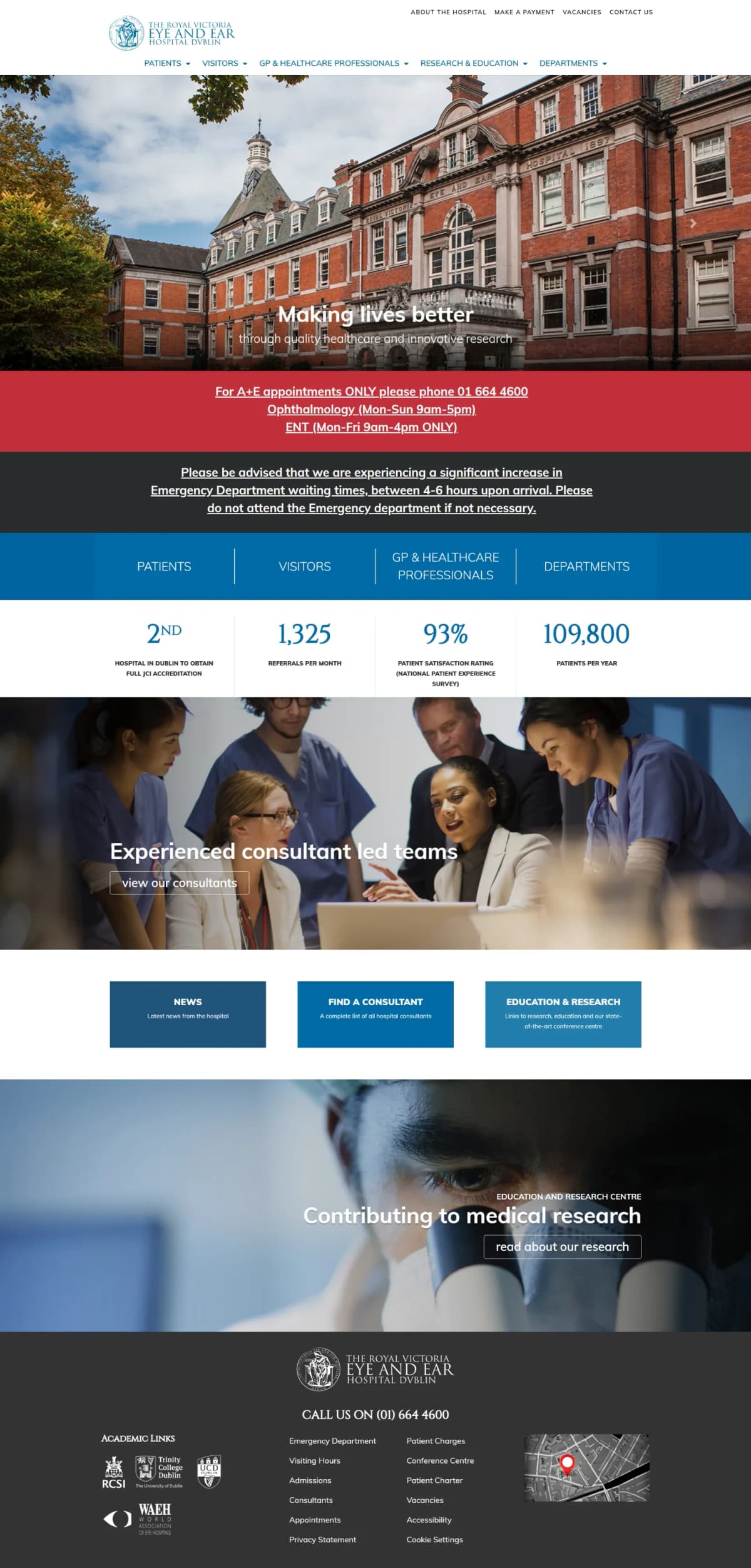 ClearVision Eye Hospital Website
