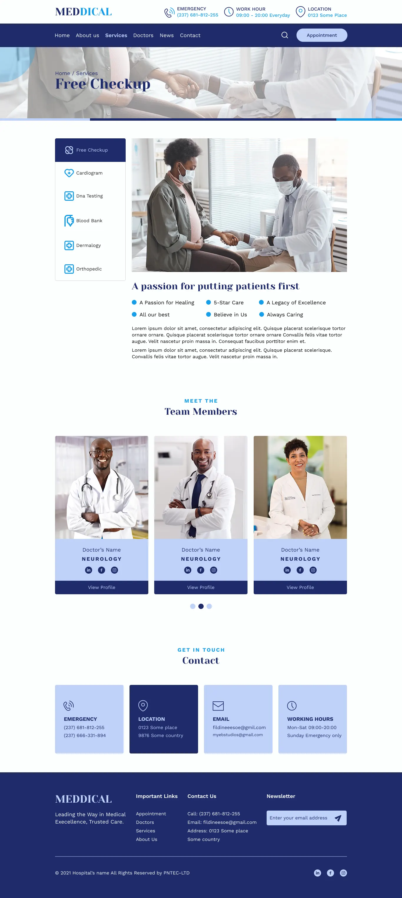 Metro Health Hospital Website