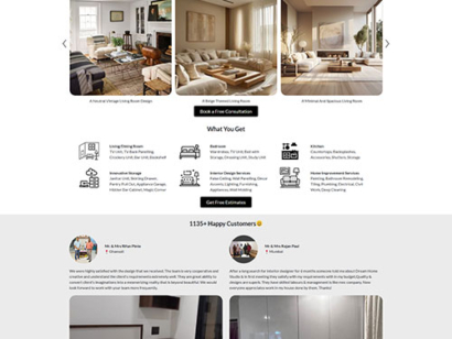 Dream home studio (DHS) Interior Website